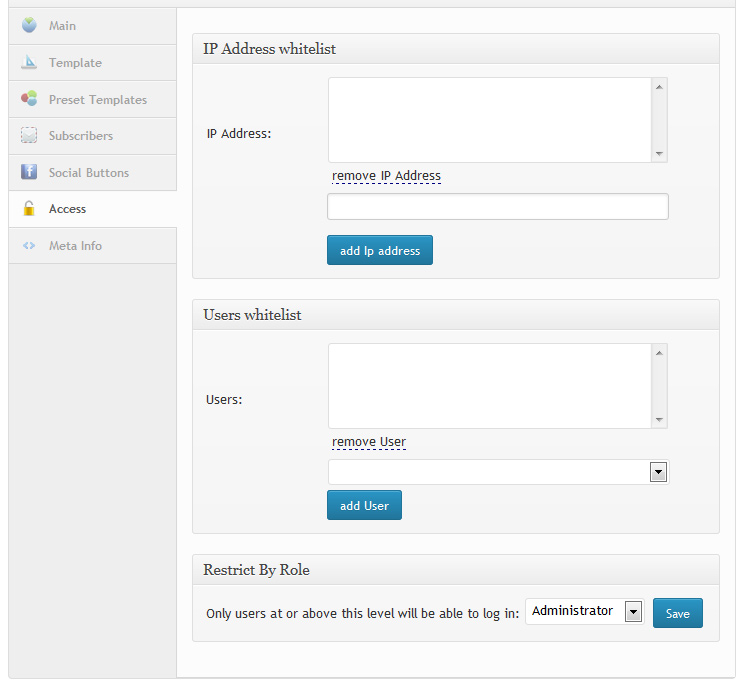 Maintaince Mode WP Plugin Access Control