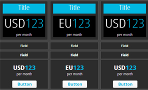 Contrast free pricing template