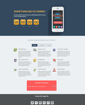 CSS3 responsive landing page