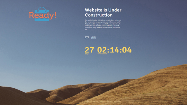 Coming Soon WP Theme responsive landing page