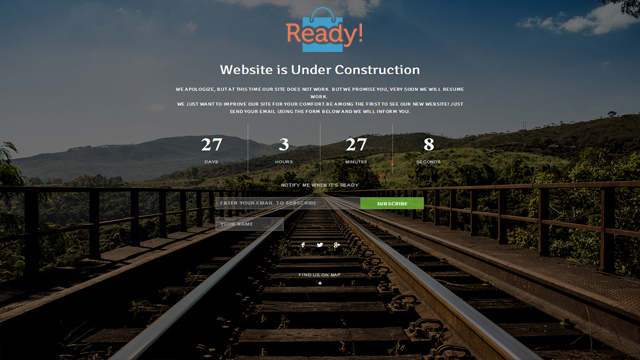 Coming Soon WP Theme responsive landing page